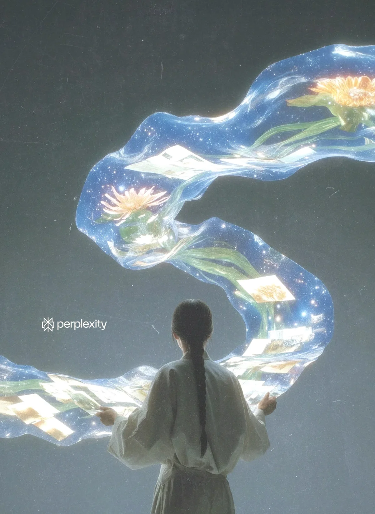 Textural visual question artwork